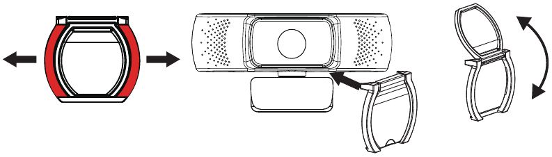 Hoe de webcam privacy shutter te gebruiken