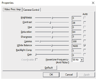 Beeldparameters aanpassen in Skype - Stap 2
