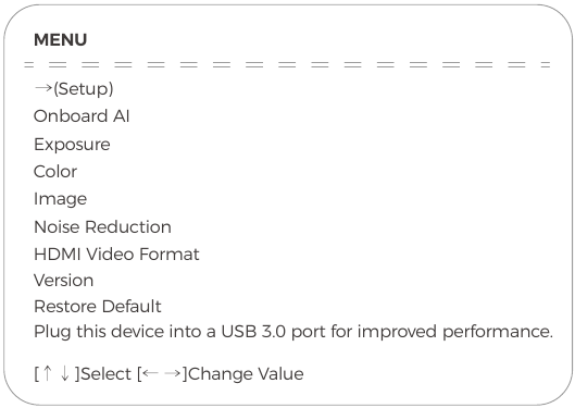 ON-SCREEN DISPLAY (OSD) MENU - MENU