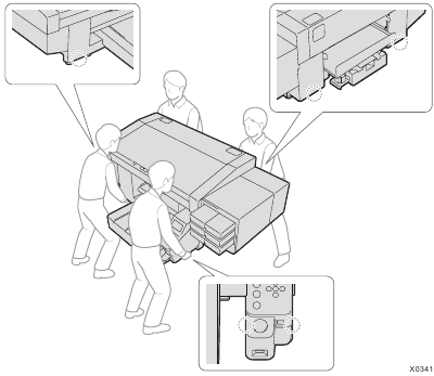 De printer vervoeren