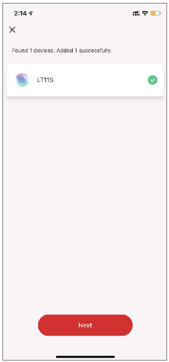 App-bediening - Aansluiten - Stap 5