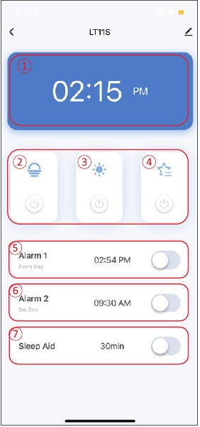 Overzicht van de app-instellingeninterface
