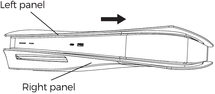 Instructies - Plaats de consolepanelen - Stap 2