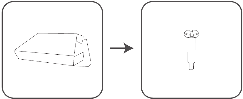 Installatiehandleiding - Stap 1 - Verwijder de schroef