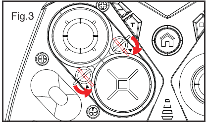Instructies voor het verwisselen van D-pad en linkerjoystick - Stap 3
