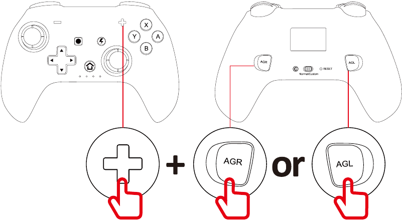 Hoe de achterste knoppen toewijzen?