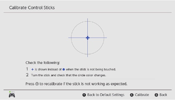 De Joysticks kalibreren - Stap 3