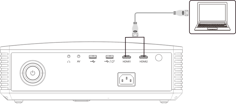 MULTIMEDIA-AANSLUITINGEN - HDMI - Stap 1