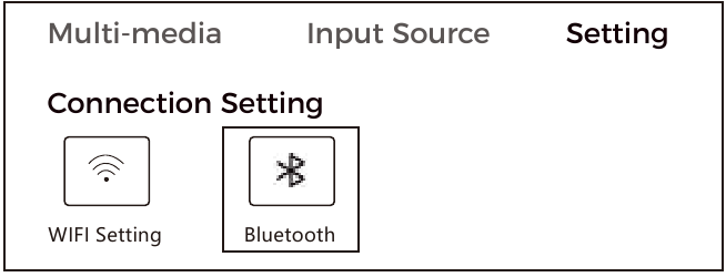 INSTELLINGEN - BLUETOOTH-VERBINDING - Stap 1