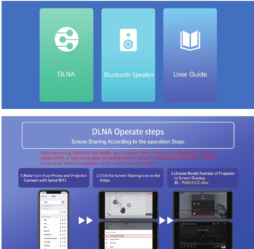 MULTISCREEN-VERBINDINGEN -DLNA