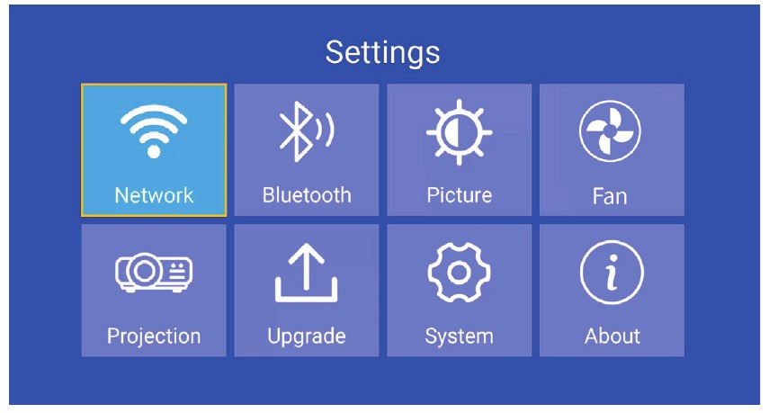 SETTINGS MENU (INSTELLINGENMENU)