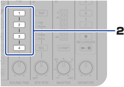 Geluiden opnemen op soundpads - Stap 2