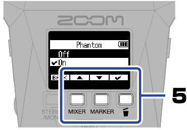 Dynamische/condensatormicrofoons aansluiten - Stap 3