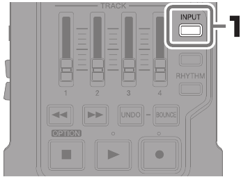 Tracks selecteren voor opname - Stap 1
