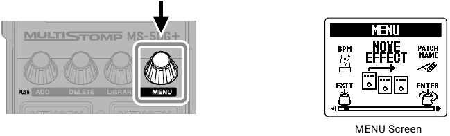Het MENU gebruiken