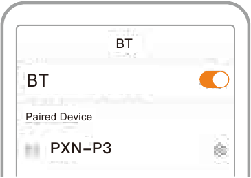 Gebruik op een Android-apparaat - BT-verbinding 