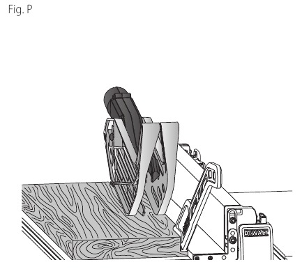 Bediening van de parallelgeleider - Stap 2