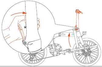 Installatie - De stuurpen uitvouwen - Stap 2