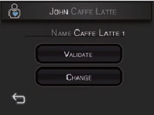 Standaardnaam van het espresso-recept