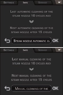 Automatische/handmatige reiniging van de stoompijp