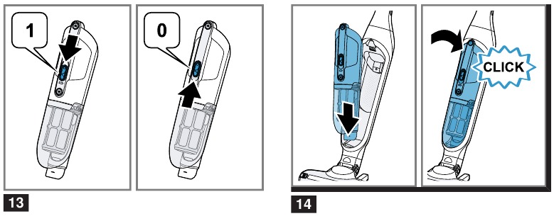 Stofzuigen met behulp van het handapparaat - Stap 2