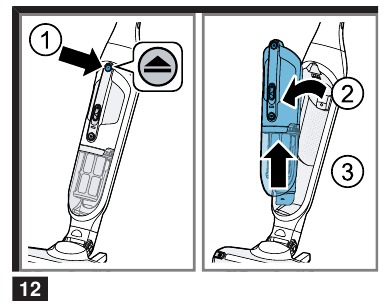Stofzuigen met behulp van het handapparaat - Stap 1