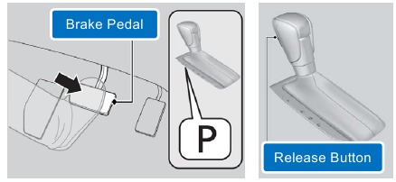 De auto in de stand Parkeren of Neutraal zetten - Stap 2