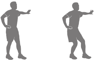 Dynamische gebogen knie-hielpers