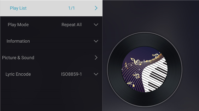 Muziek afspeelinterface