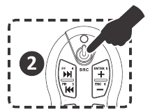 Power-knop