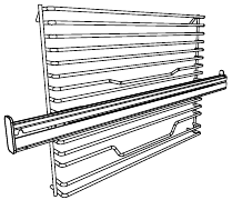Draadrek met telescopische rails
