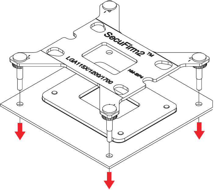 LGA 1700/1200/115x - De backplate bevestigen