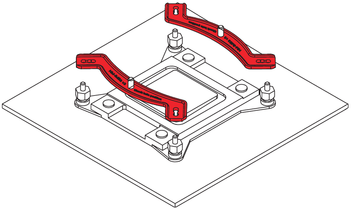 LGA20xx - De montagebeugels installeren - Stap 2