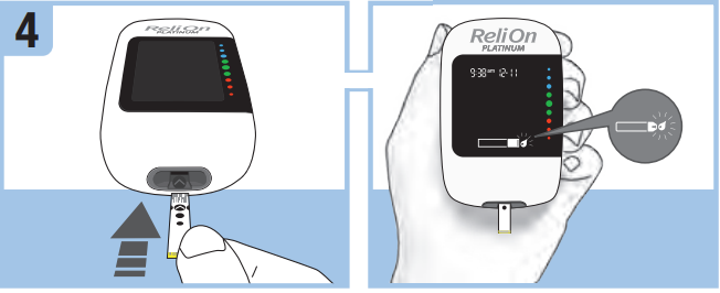 Een bloedglucose test uitvoeren - Stap 4