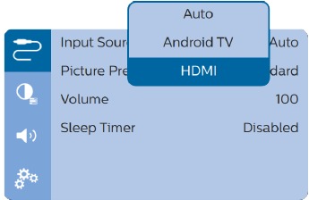 Aansluiten op apparaten via HDMI - Stap 2