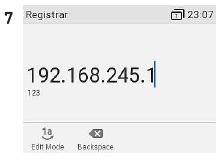 Voer de registrar in
