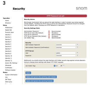 Web user interface (WUI) - Step 2