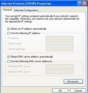 TCP/IP-configuratie op een pc