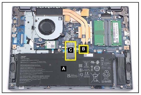 Batterijpakket verwijderen - Stap 1
