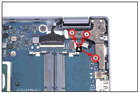 Mainboard verwijderen - Stap 1