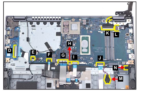 Mainboard verwijderen - Stap 5