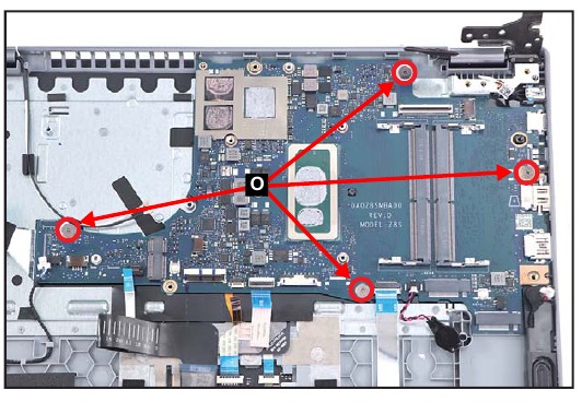 Mainboard verwijderen - Stap 6