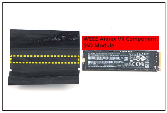 SSD-module verwijderen - Stap 5