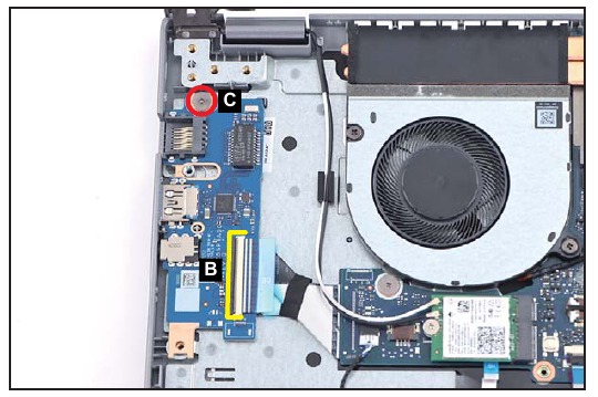 USB-bord verwijderen - Stap 4