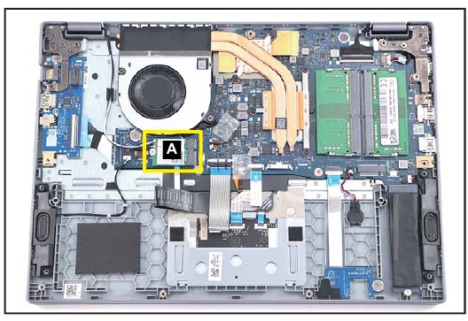 WLAN-module verwijderen - Stap 1