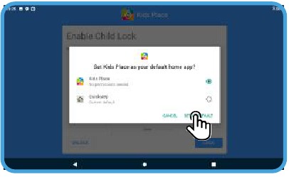 Kids Place instellen - Stap 10
