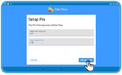 Kids Place instellen - Stap 3