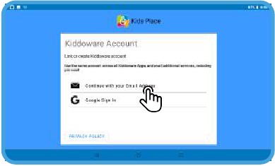 Kids Place instellen - Stap 5