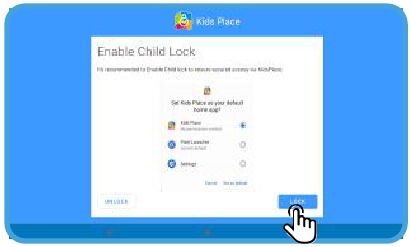 Kids Place instellen - Stap 8