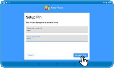 Kids Place instellen - Stap 1